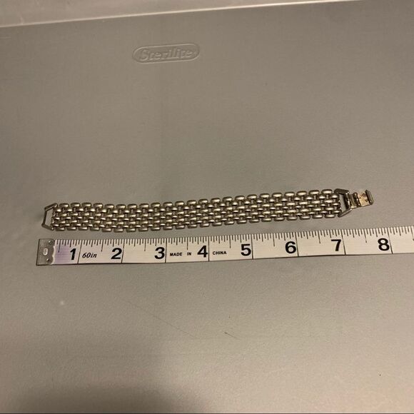 Silver Plated Mesh Bracelet  - Picture 3 of 4
